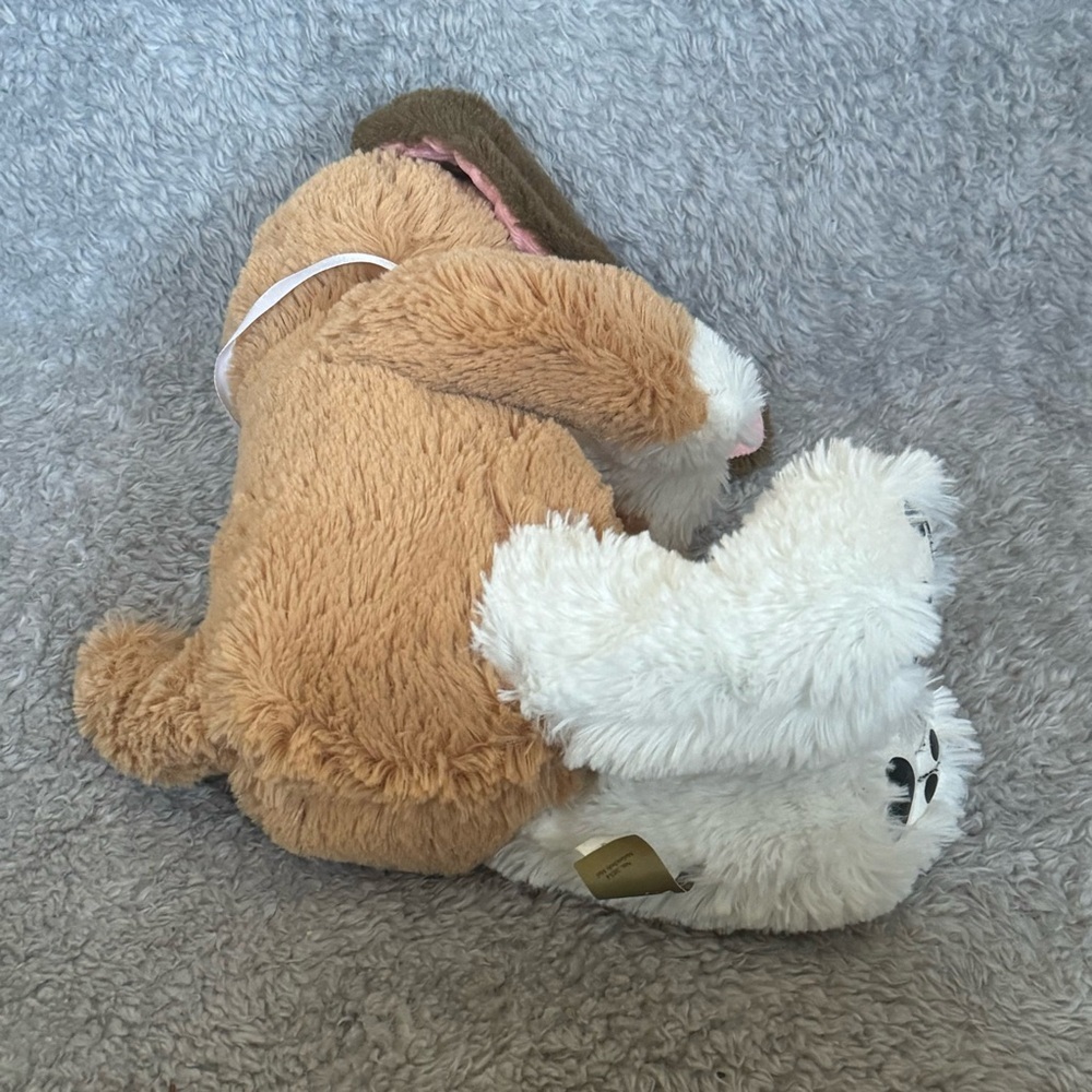 First & Main Puppy Plush 14” Brown White Get Well Soon Stuffed‎ Animal Dog - Picture 7 of 8